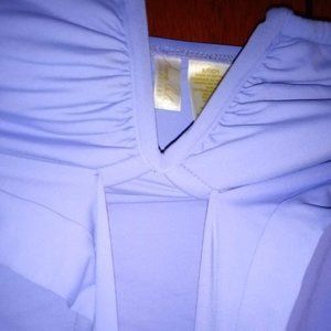 Ann Cole Signature purple and black tankini top only size small!!